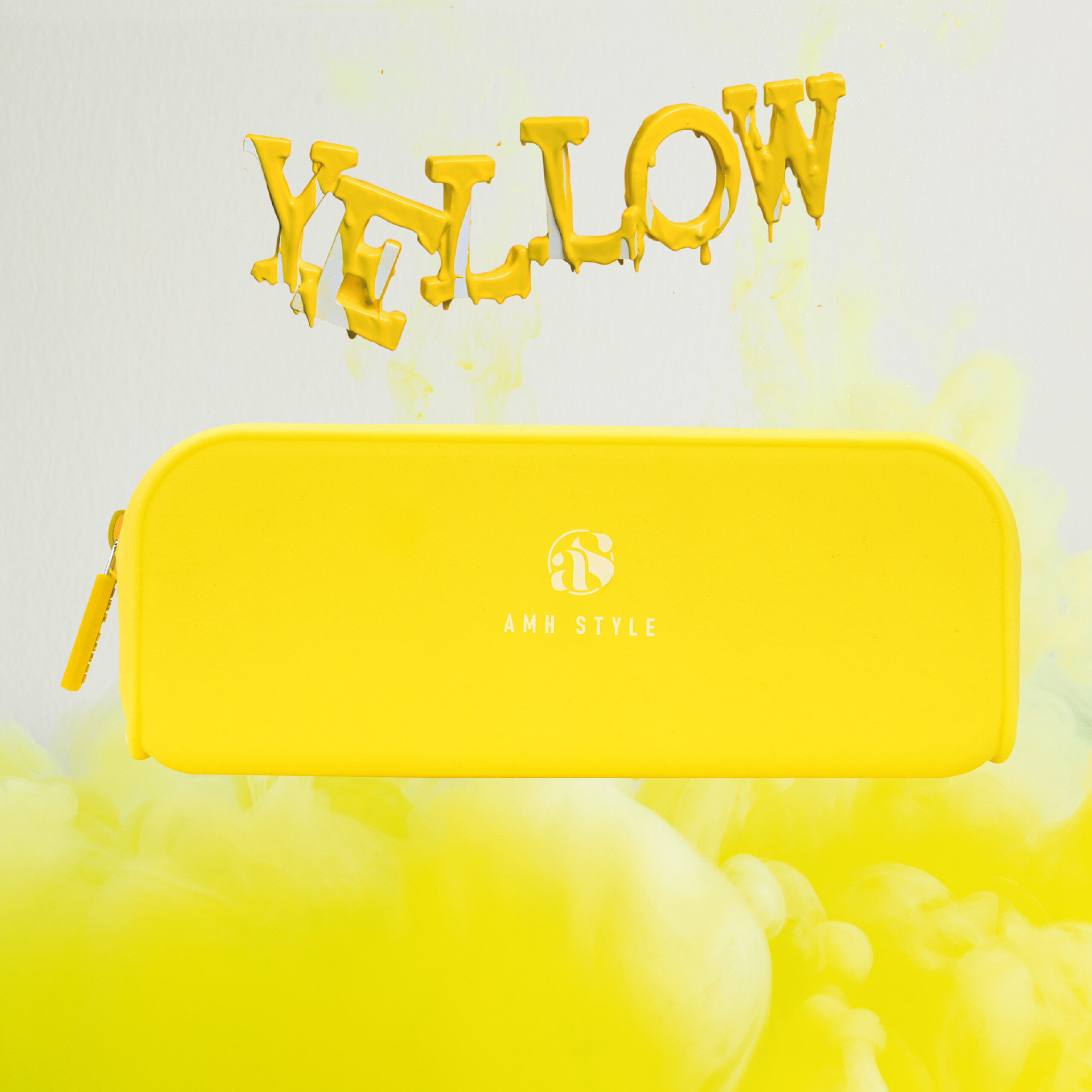 Estuche de lápiz amarillo